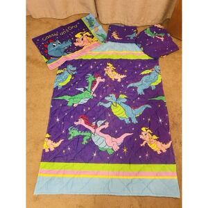 Dragon Tales PBS 90s Y2K Dan Rivers Bedding Comforter Made In USA Toddler